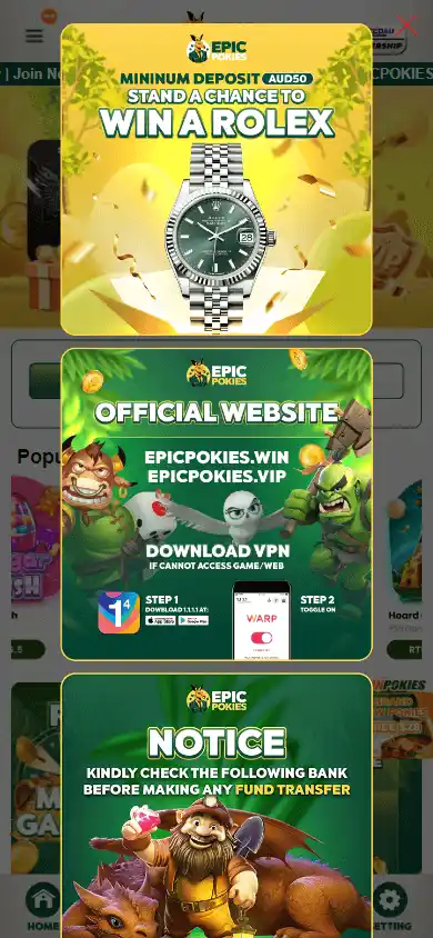 Epic Pokies Casino screenshot 3