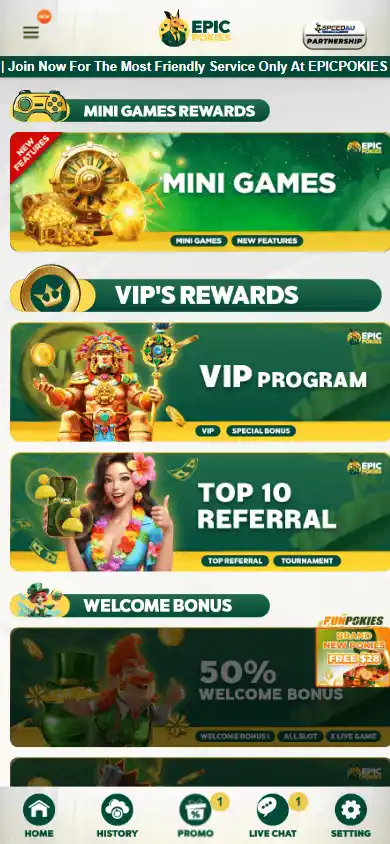 Epic Pokies Casino screenshot 4