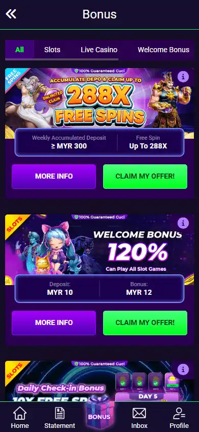Epic Win Casino screenshot 6