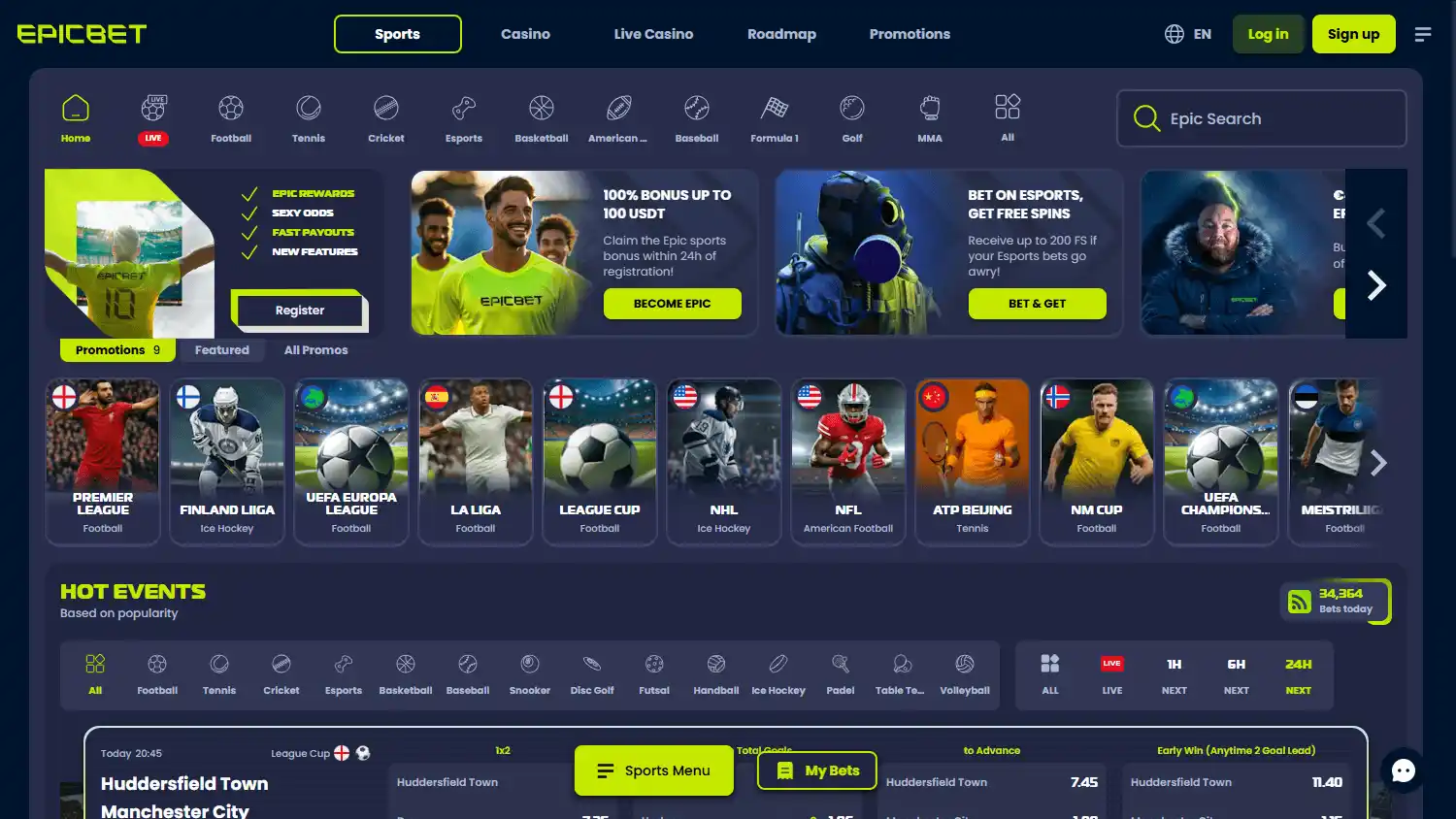 Epicbet Casino screenshot 1