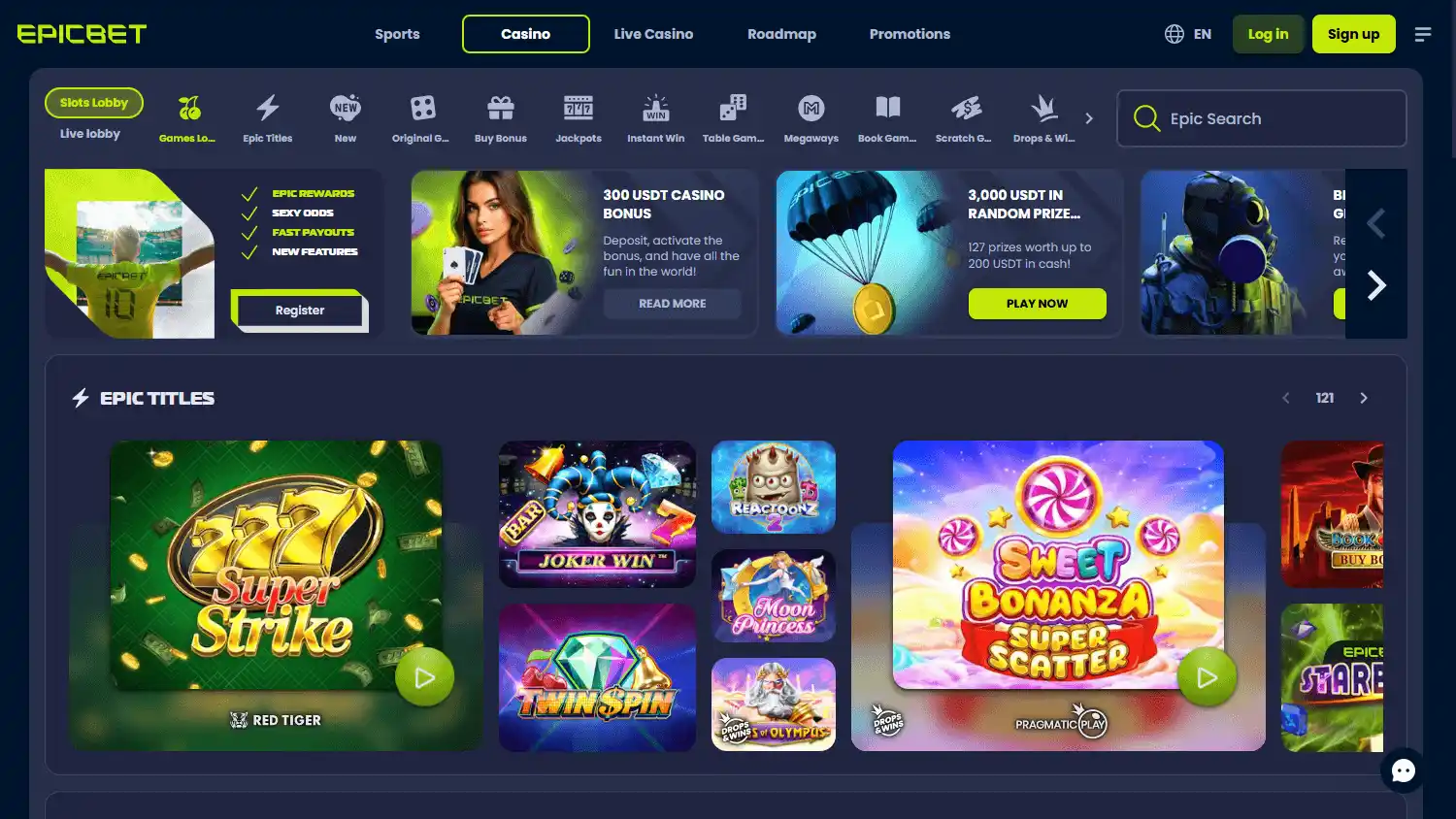 Epicbet Casino screenshot 2