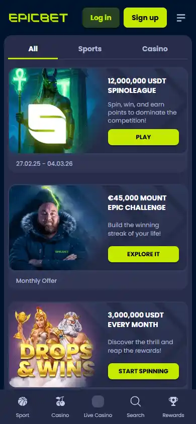 Epicbet Casino screenshot 6