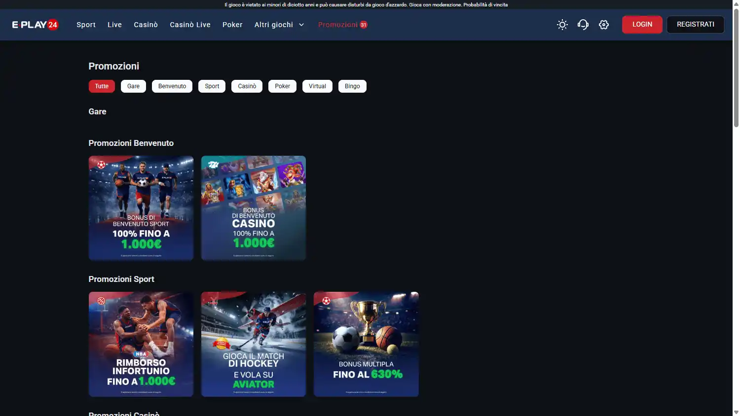 EPlay24 Casino screenshot 3