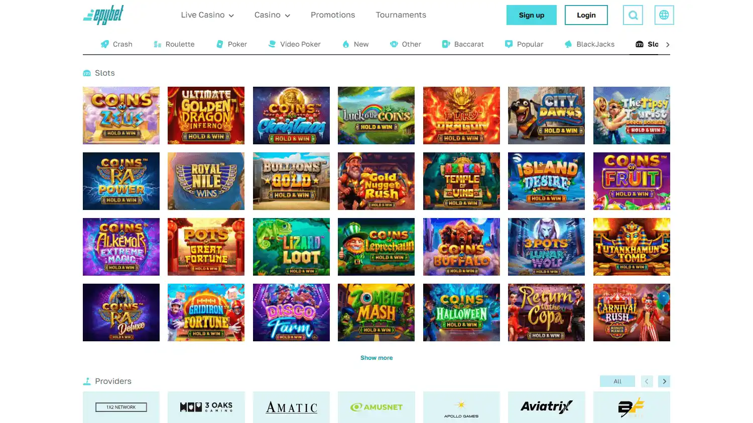 Epybet Casino screenshot 2