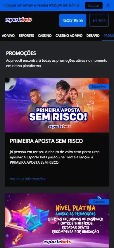 Esporte Bets Casino screenshot 4