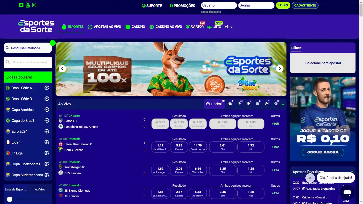 Esportes da Sorte Casino screenshot 1