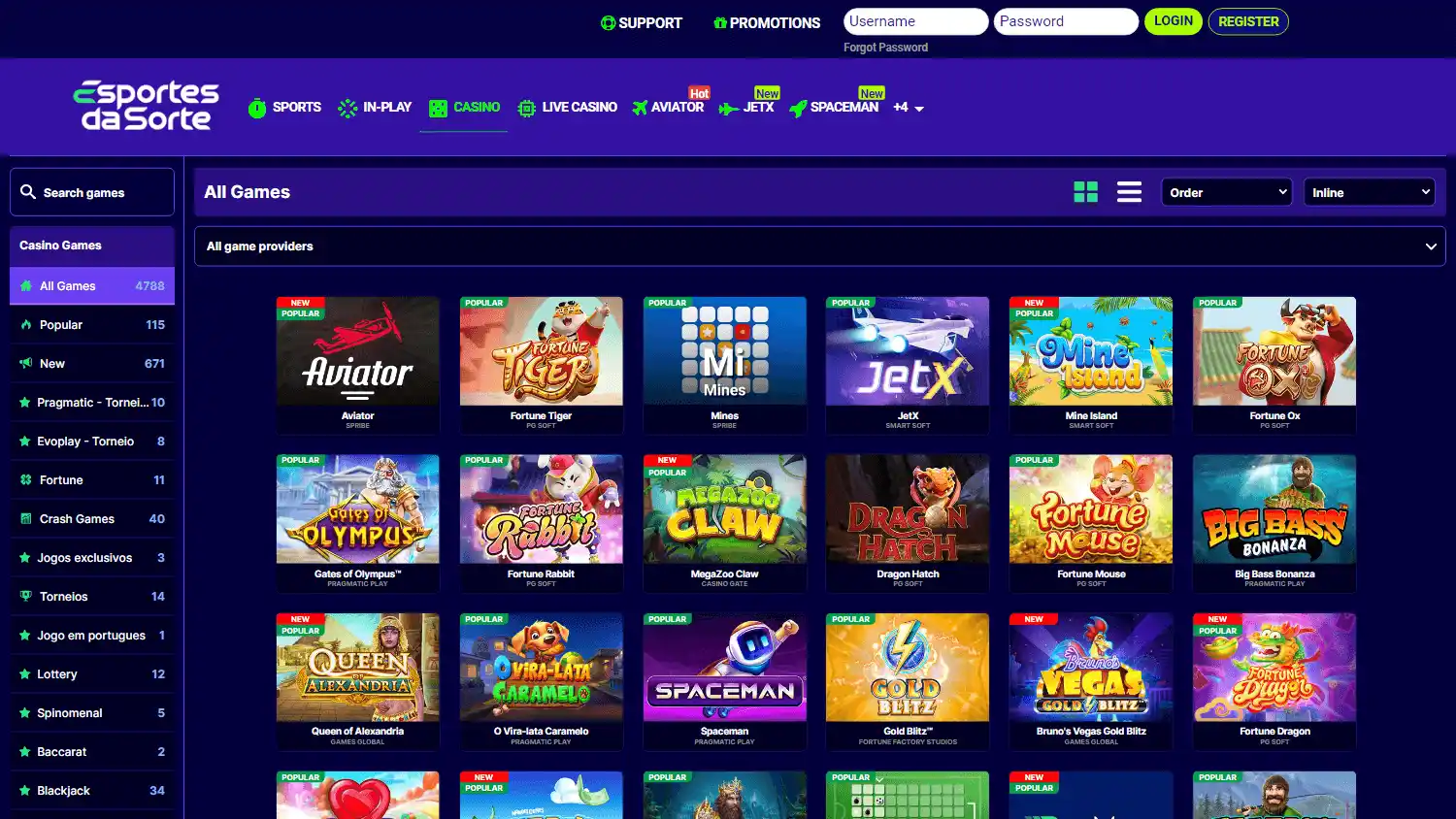 Esportes da Sorte Casino screenshot 2