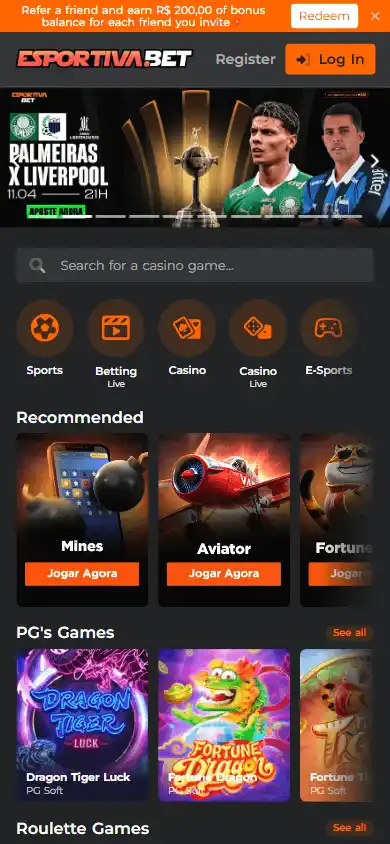 Esportiva.Bet Casino screenshot 2