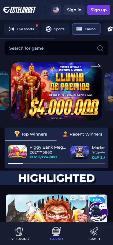 Estelarbet Casino screenshot 5