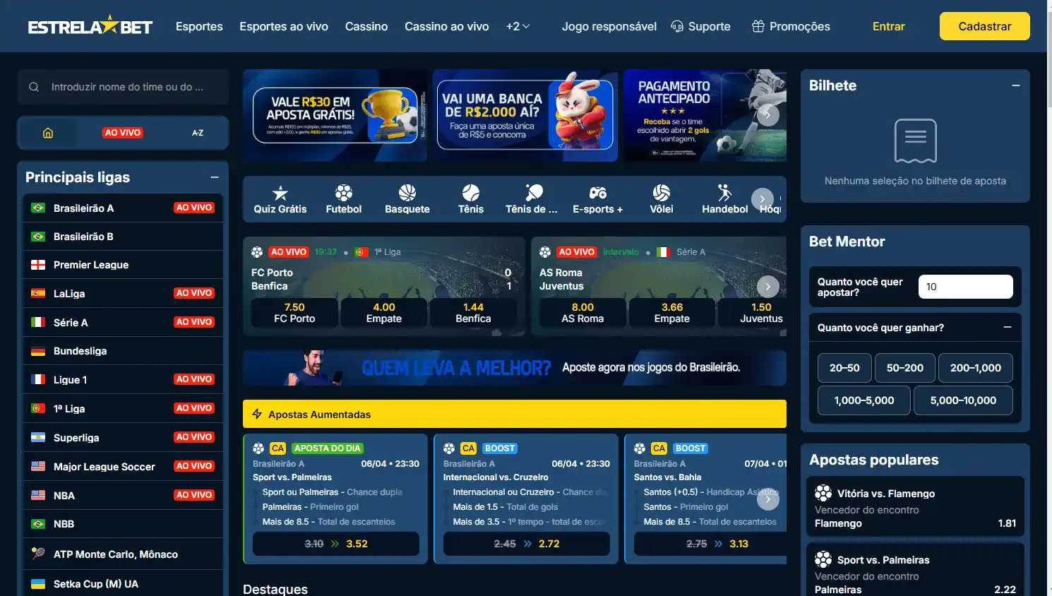 EstrelaBet Casino screenshot 1