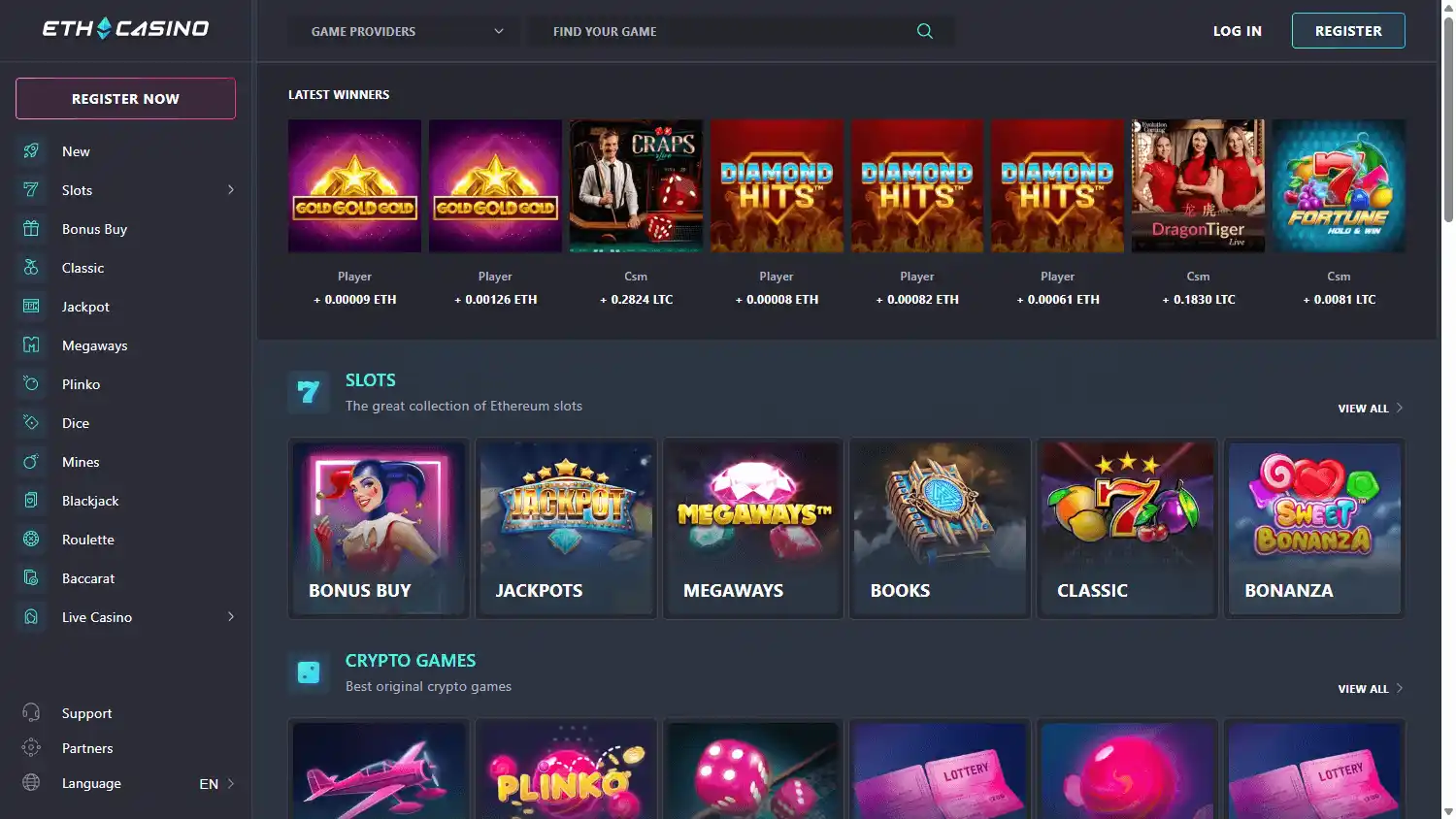 ETH Casino screenshot 1