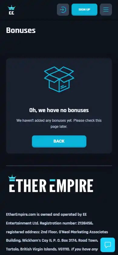 Ether Empire Casino screenshot 5