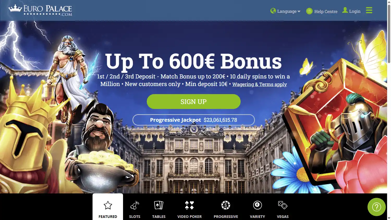 Euro Palace Casino screenshot 1
