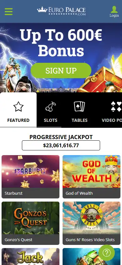 Euro Palace Casino screenshot 2