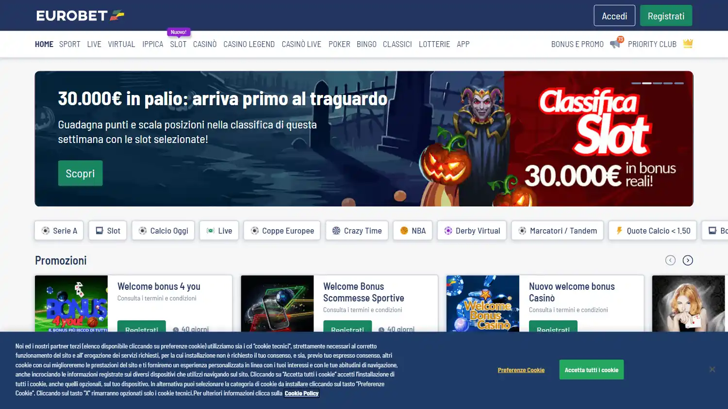 Eurobet.it Casino screenshot 1