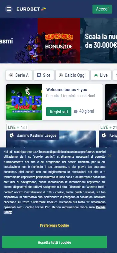 Eurobet.it Casino screenshot 3