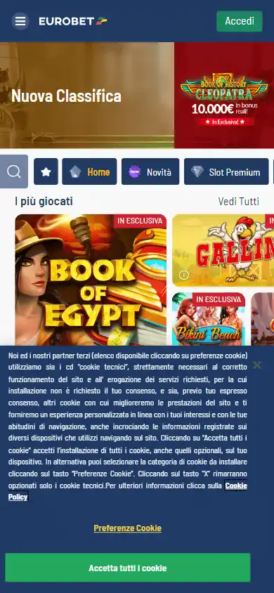 Eurobet.it Casino screenshot 4