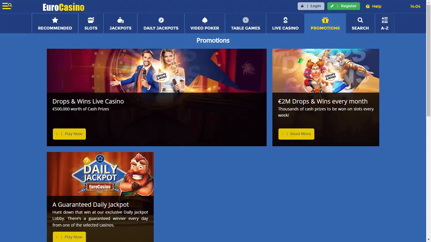 EuroCasino screenshot 3
