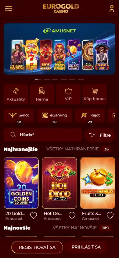Eurogold Game Casino screenshot 3