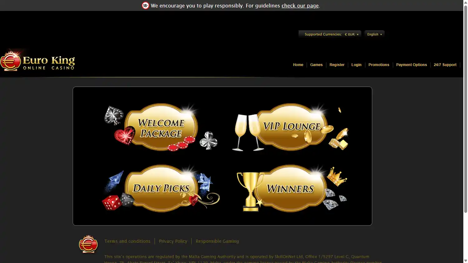 EuroKingClub Casino DE screenshot 3