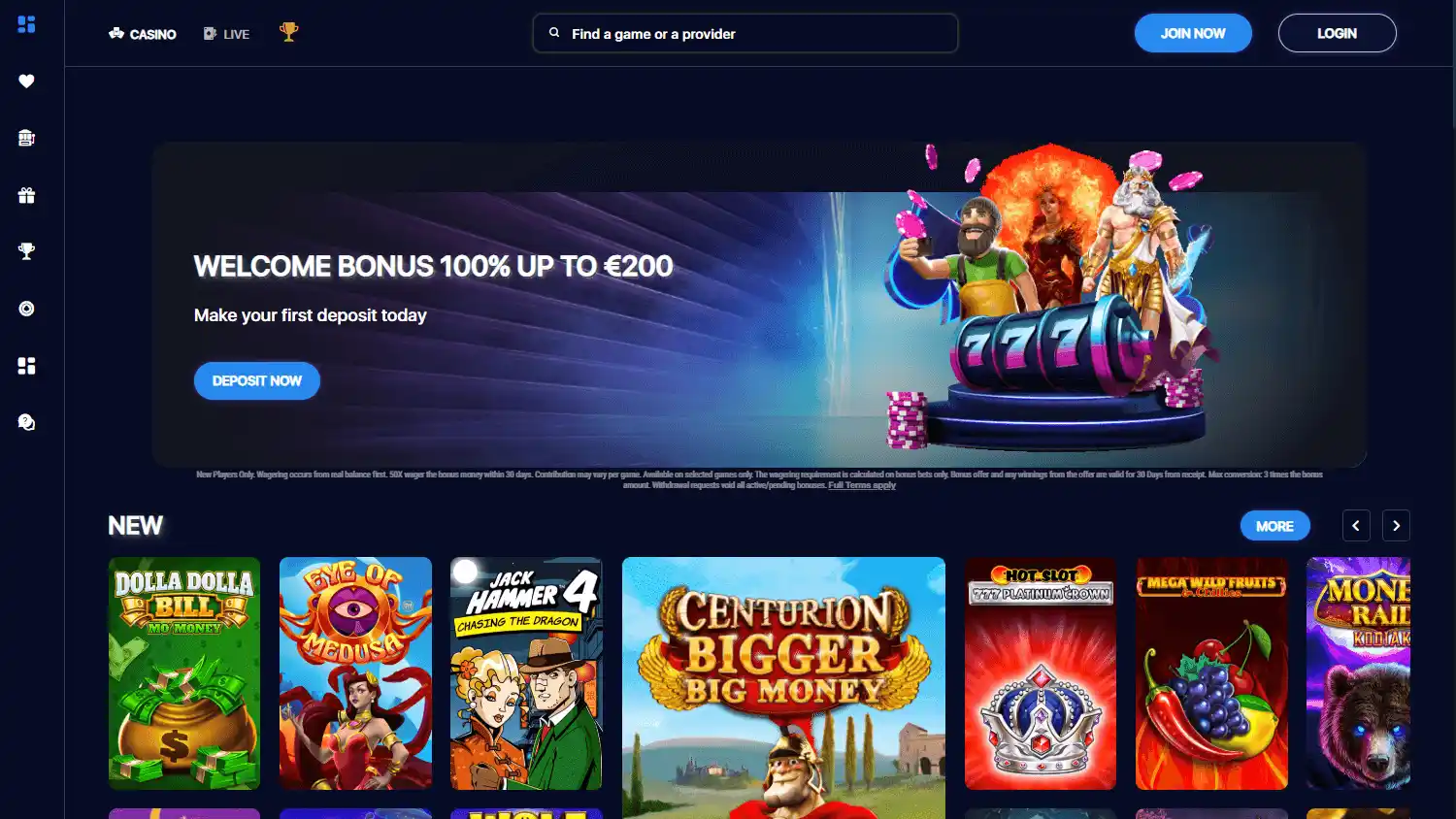 EuroLotto Casino screenshot 1