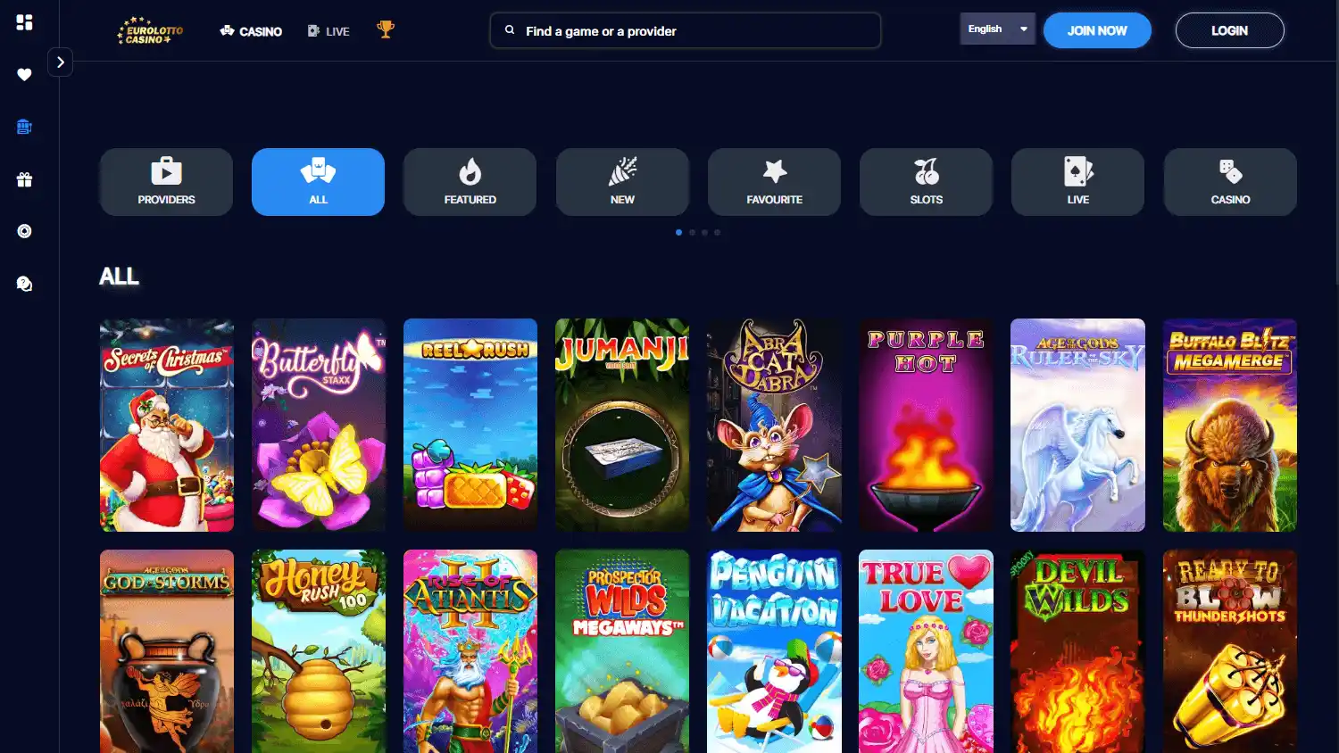EuroLotto Casino screenshot 2