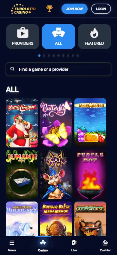 EuroLotto Casino screenshot 5