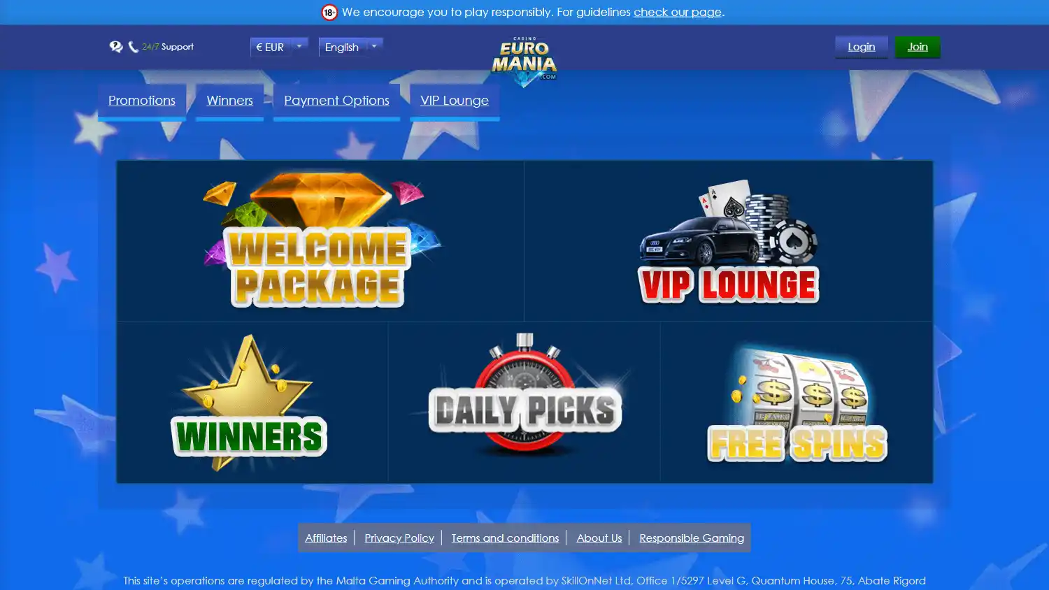 EuroMania Casino screenshot 3