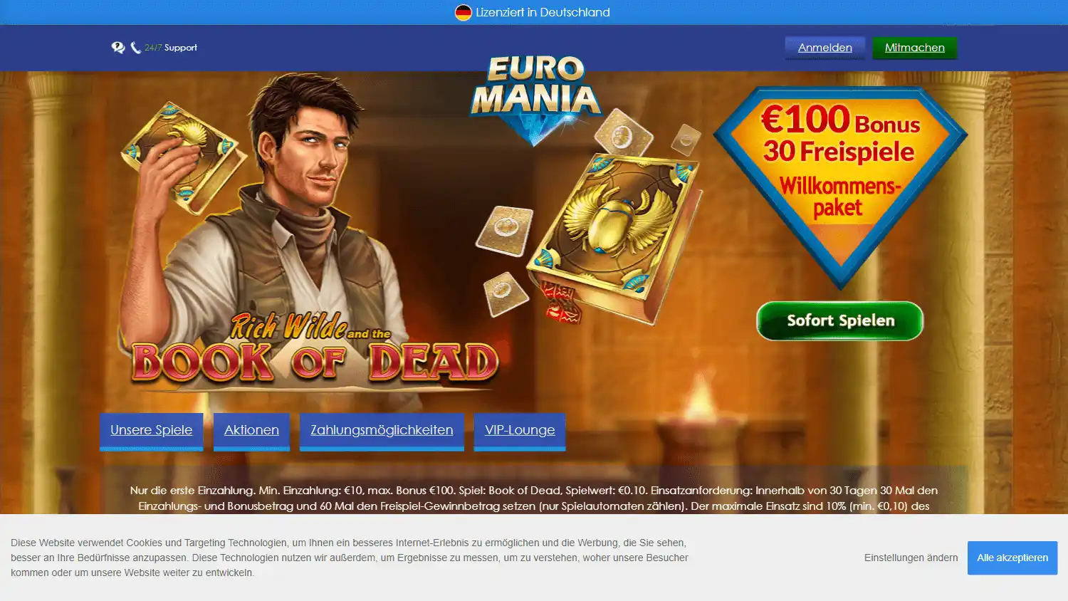 EuroMania Casino DE screenshot 1