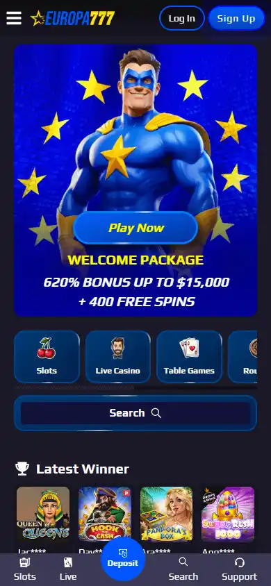 Europa777 Casino screenshot 4