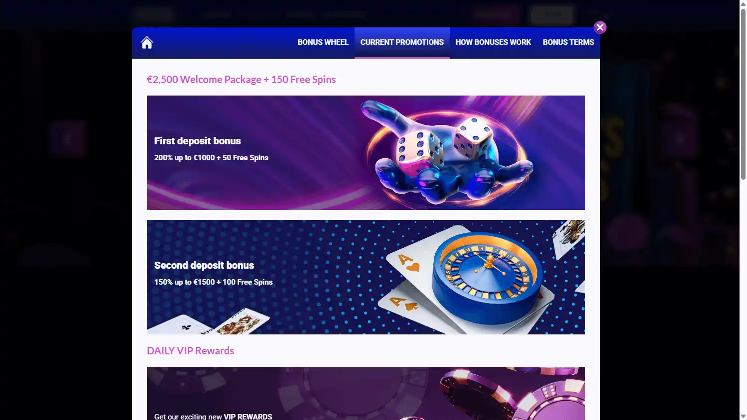 Europe Fortune Casino screenshot 2