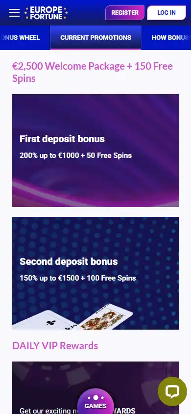 Europe Fortune Casino screenshot 4