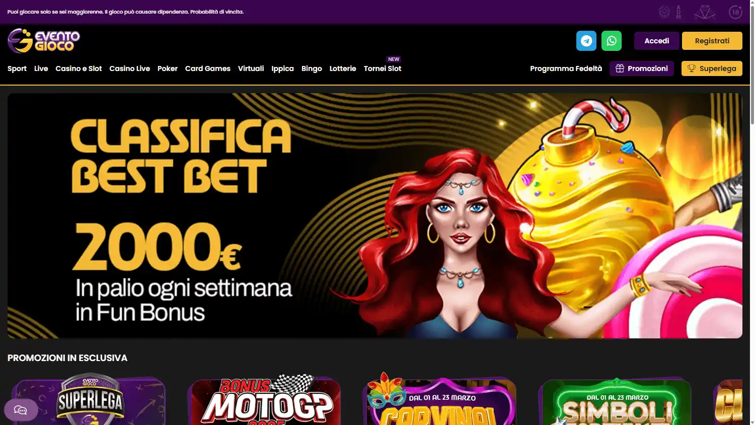 Eventogioco Casino screenshot 1