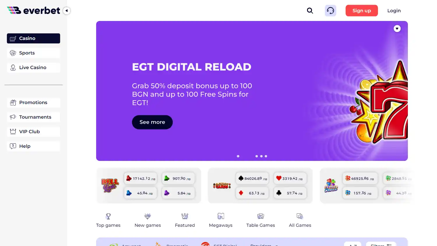 Everbet Casino screenshot 2