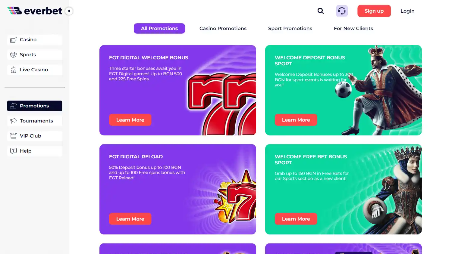 Everbet Casino screenshot 3