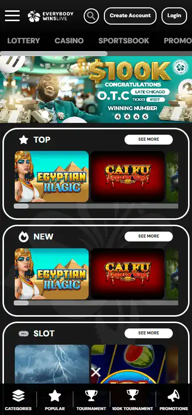 EverybodyWinsLive Casino screenshot 5