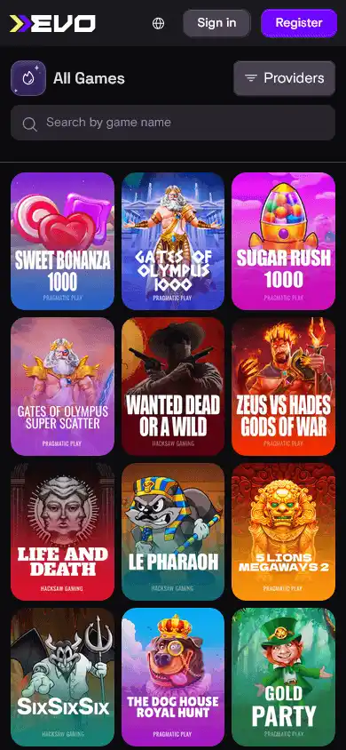 EVO Casino screenshot 5