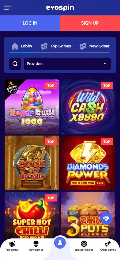 Evospin Casino screenshot 5