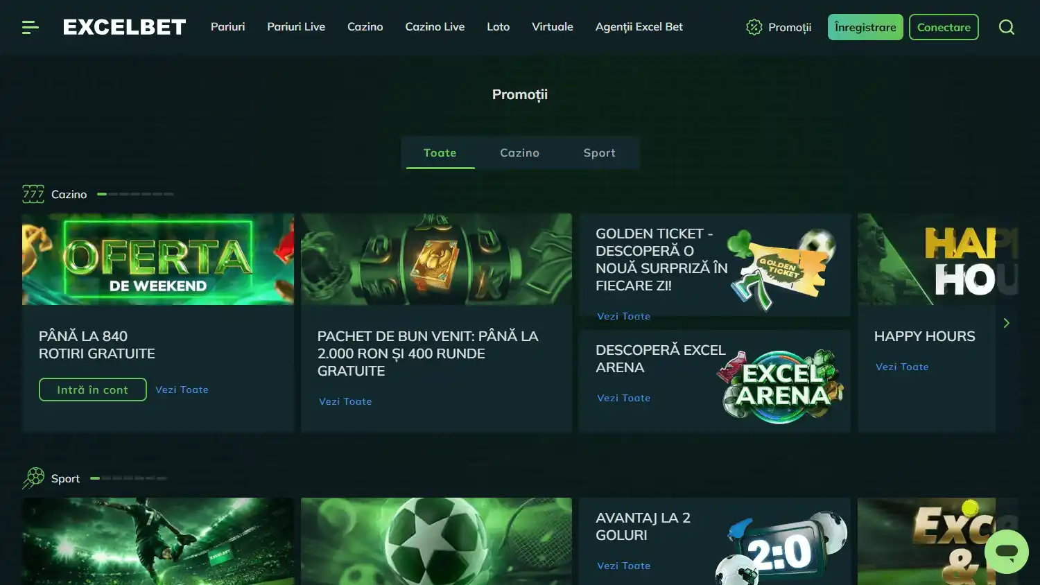 Excelbet Casino screenshot 2