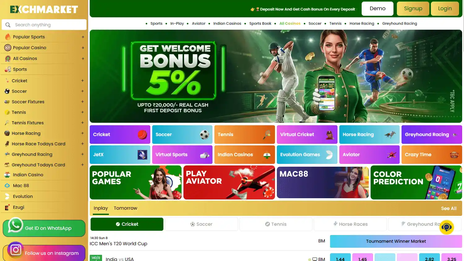 Exchmarket Casino screenshot 1