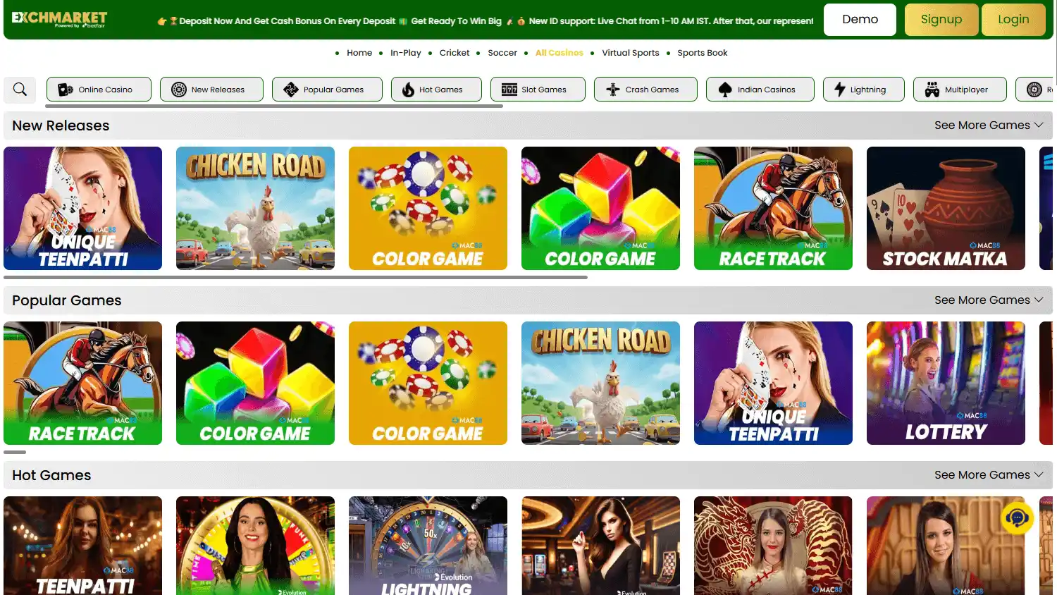 Exchmarket Casino screenshot 2