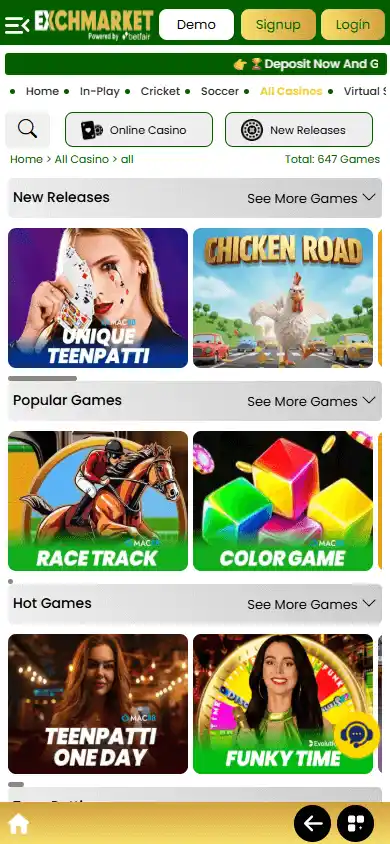 Exchmarket Casino screenshot 4