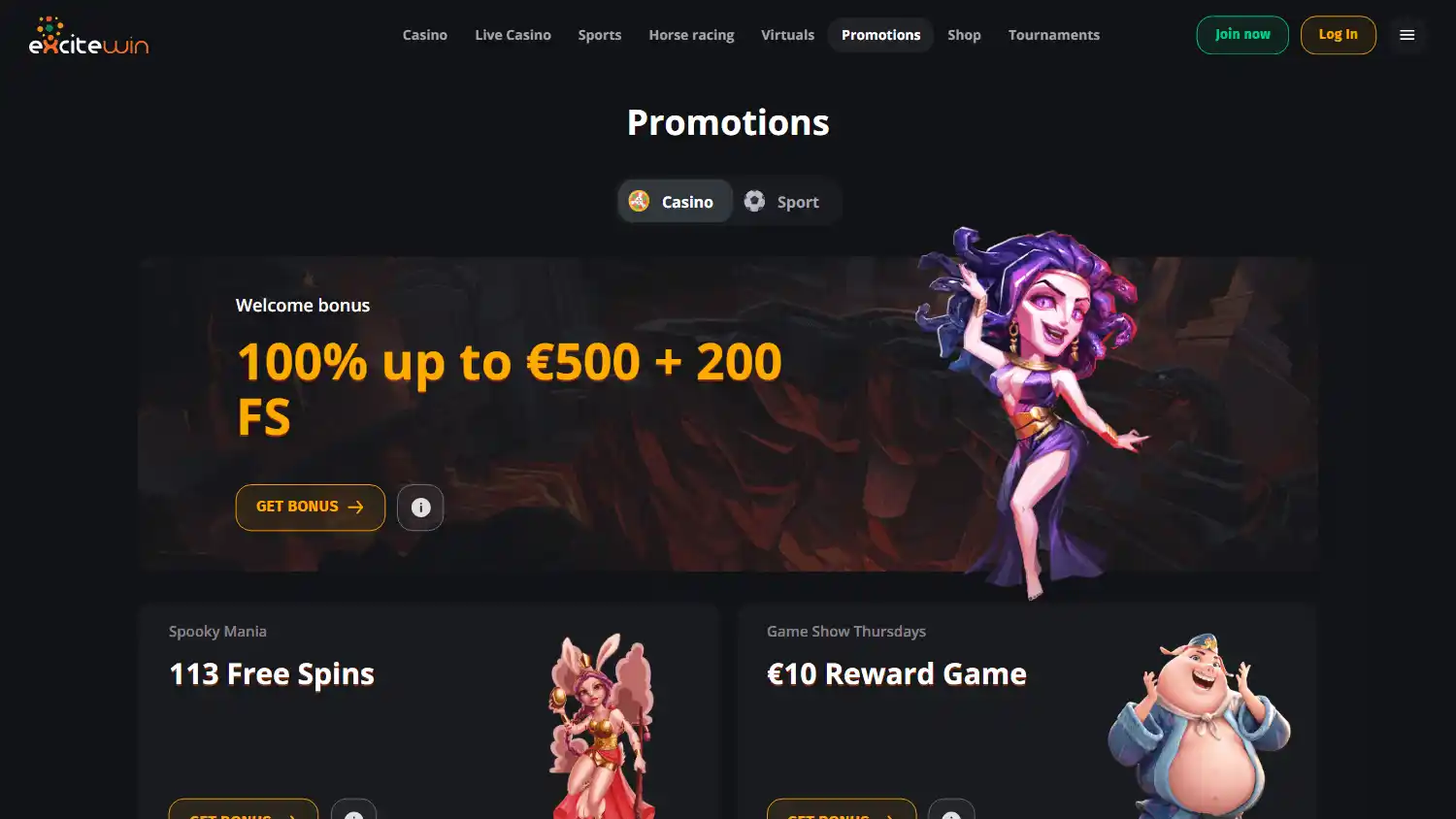 Excitewin Casino EE screenshot 4