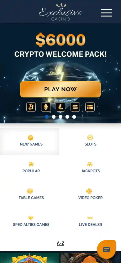Exclusive Casino screenshot 4