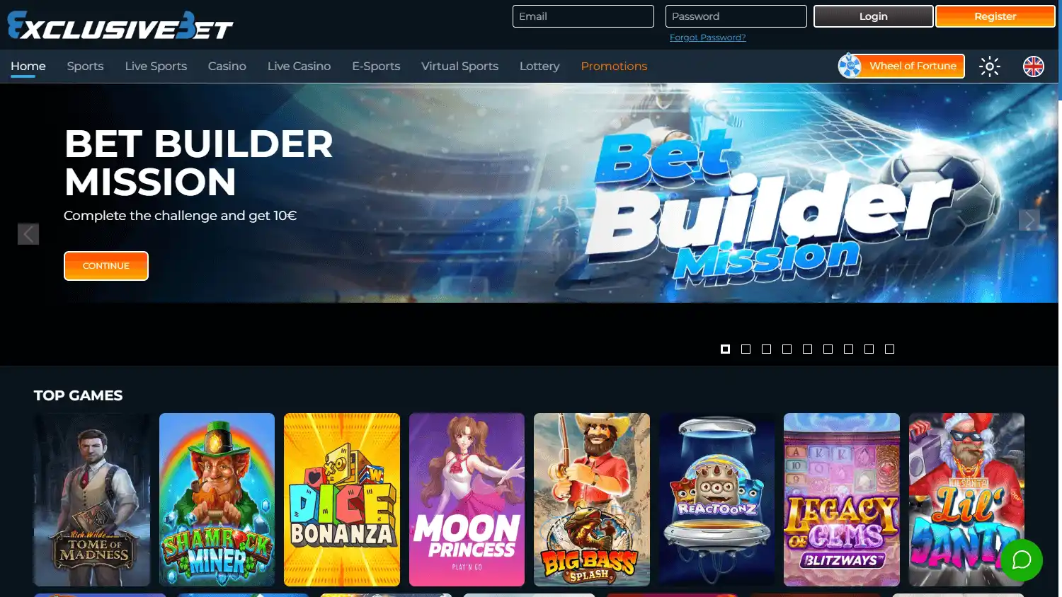 ExclusiveBet Casino screenshot 1