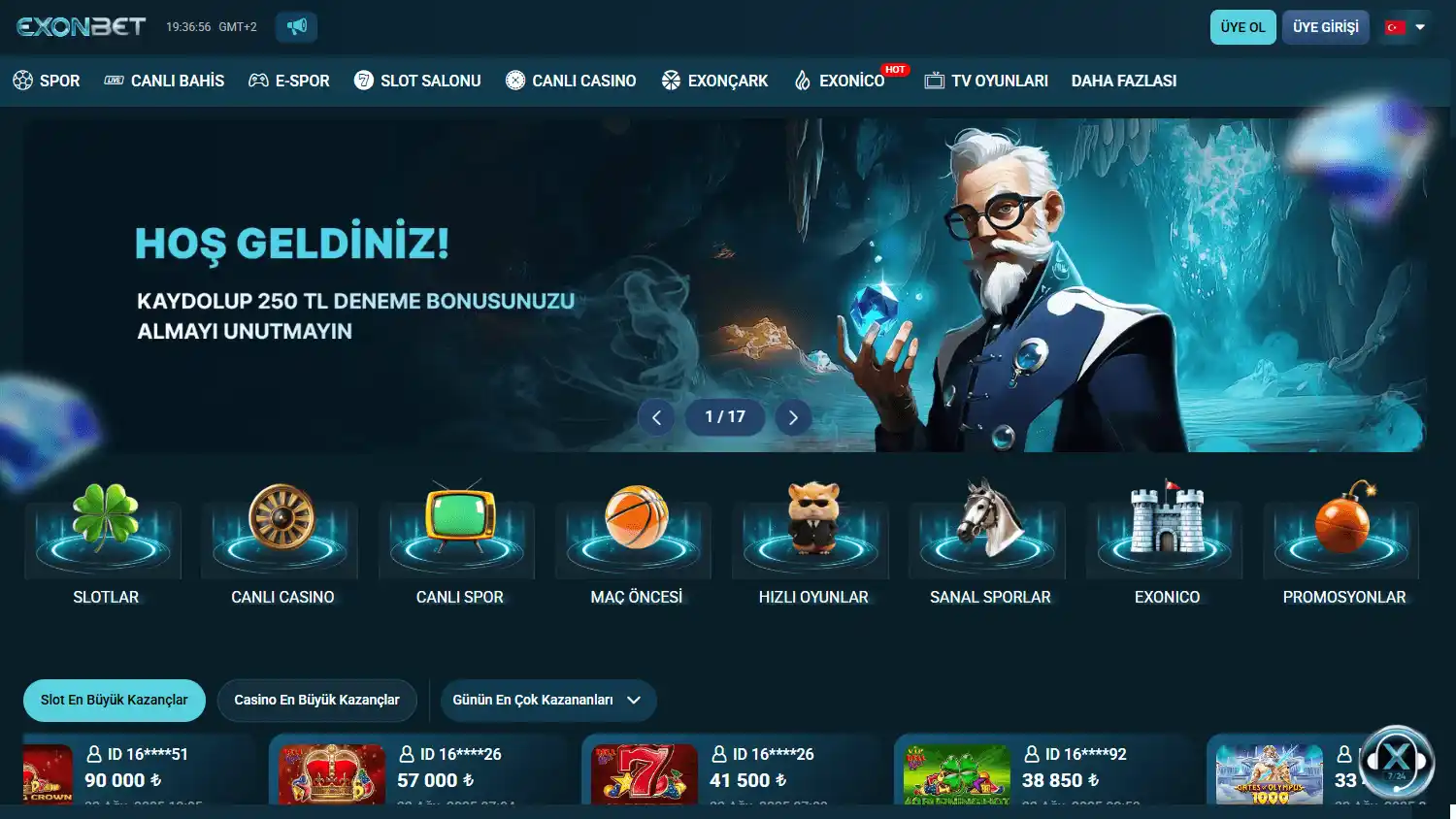 Exonbet Casino screenshot 1