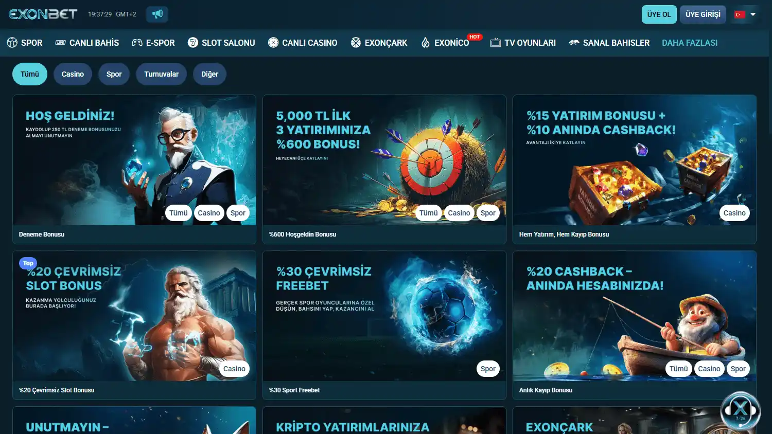Exonbet Casino screenshot 3