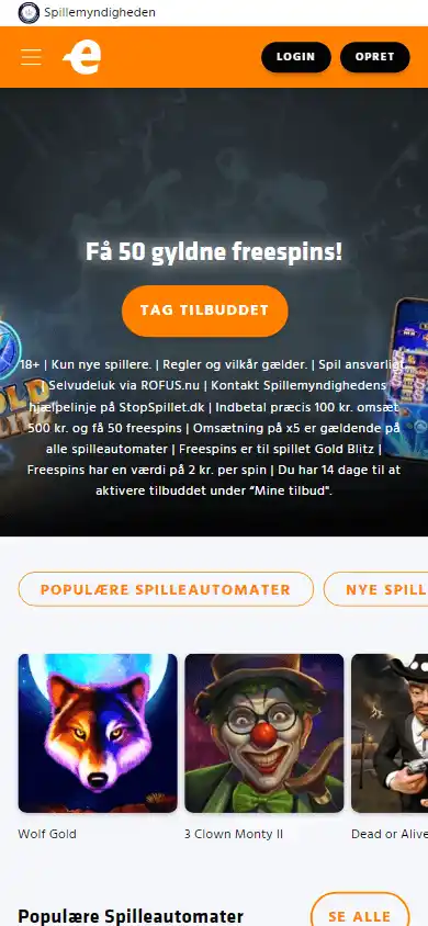 Expekt Casino DK screenshot 1