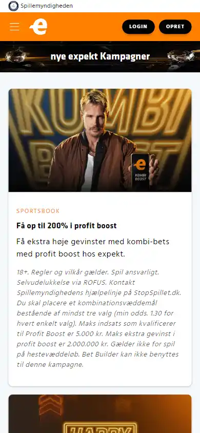 Expekt Casino DK screenshot 2