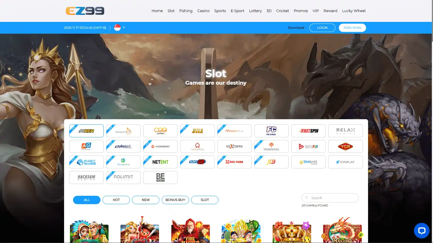 EZ99 Casino screenshot 2